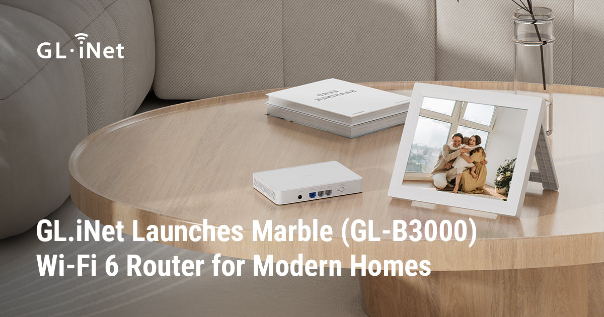 GL.iNet Launches Marble (GL-B3000) Wi-Fi 6 Router for Modern Homes