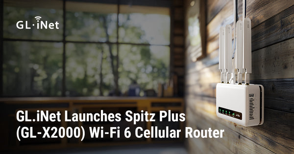 GL.iNet Launches Spitz Plus (GL-X2000) Wi-Fi 6 Cellular Router