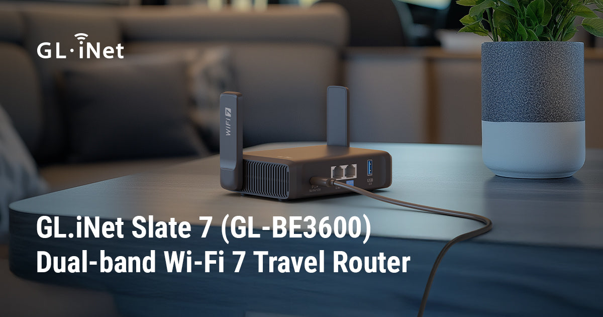 GL.iNet Slate 7 (GL-BE3600) Dual-band Wi-Fi 7 Travel Router