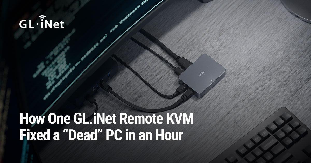 How One GL.iNet Remote KVM Fixed a “Dead” PC in an Hour
