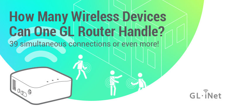 How many wireless devices can one GL mini router handle?
