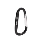 GL.iNet Carabiner Clip|Black Aluminum D Ring Shape