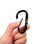 GL.iNet Carabiner Clip|Black Aluminum D Ring Shape
