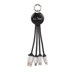 GL.iNet USB Power Cable All in One Charge Cable | Black | Nylon Braided