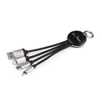 GL.iNet USB Power Cable All in One Charge Cable | Black | Nylon Braided