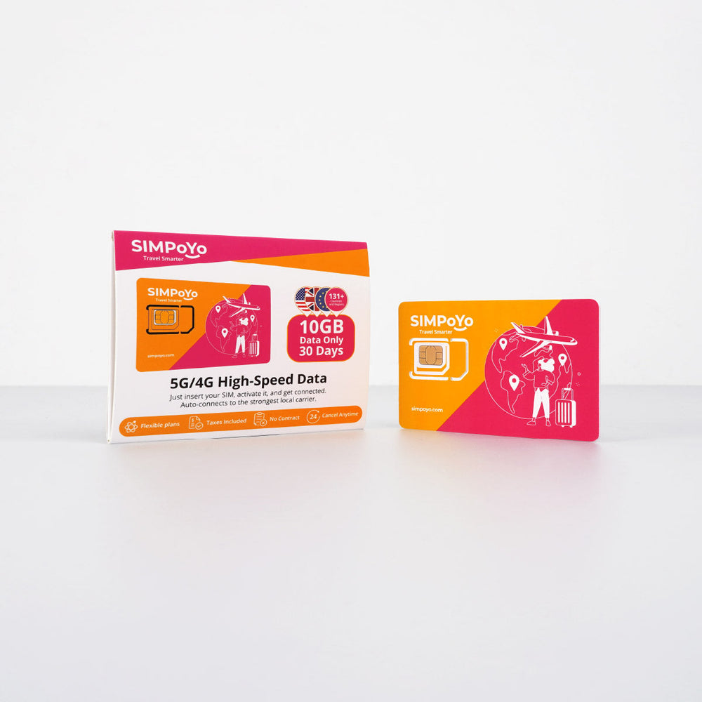 SIMPoYo 5G/4G High-Speed Data SIM Card | Rechargeable Data Card